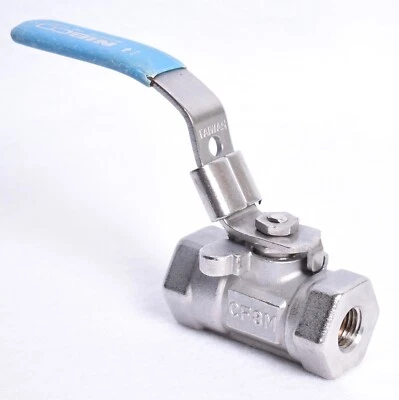 NIBCO 2000 WOG 1/4" Stainless Steel Threaded Ball Valve CF8M - Image 1 of 4