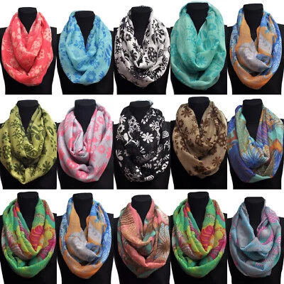 Loop Schal Schlauchschal Rundschal Halstuch Tuch Halstücher Blumen Tücher