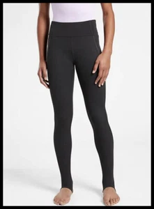 NWT Athleta Girl Grace High Rise Stirrup Tight Size XL/14  Black - Picture 1 of 5