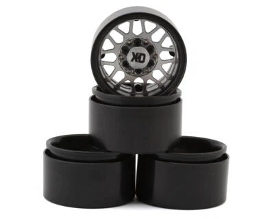 RC4WD XD 1.7" XD849 Grenade 2 Deep Dish Beadlock Wheels (Black/Silver) (4) - Image 1 of 3