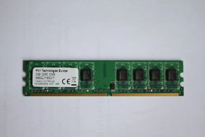 PNY 64B0QJTHE8G17 2GB PC2-6400 DDR2-800 240-Pin DIMM Memory Desktop RAM - Image 1 of 2