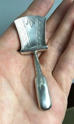 Cuchara caddy de té plateada George III William Pugh Birmingham 1811 BEZX Foto 1 de 3