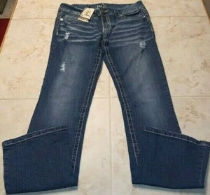 New Jade Girl's Blue Jeans Slim Boot Low-Rise Size 11/12 - Picture 1 of 7