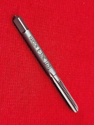 8-32 NC Plug Tap Irwin Hanson 1124 4FL Carbon Steel USA 8/32