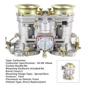 40mm IDF 40IDF Downdraft Carb Carburetor w Extended Fuel Bowl For Weber EMPI S12 - Picture 1 of 12