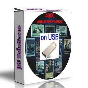 World War 2 Posters on an Art & Craft USB, Historic picture collection on USB - Picture 1 of 2