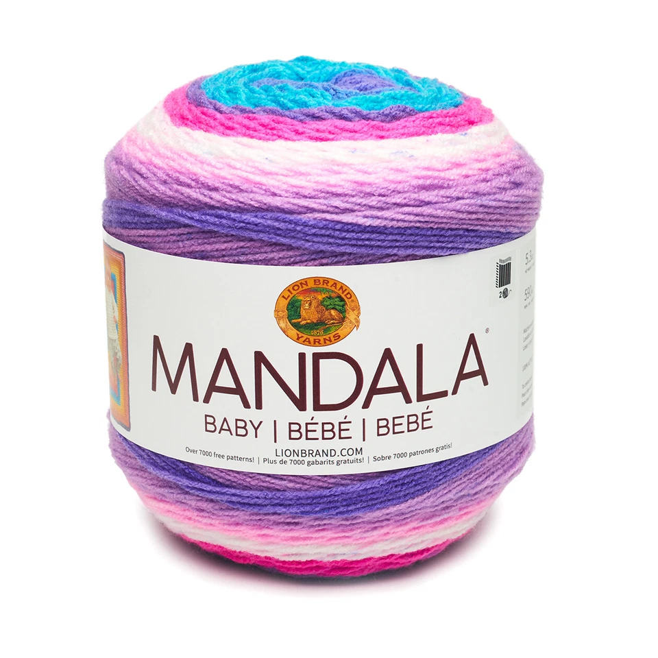 Lion BRAND Yarn Mandala Baby Unicorn Cloud 023032023427
