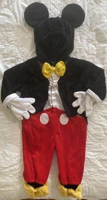 Toys R Us Disney Plush Mickey Mouse Tux Costume Infant 9-12 Months - Image 1 of 4