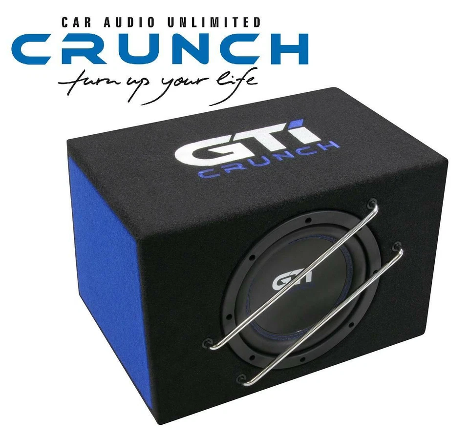 Crunch GTI800A Subwoofer Inkl. Endstufe Aktivsubwoofer