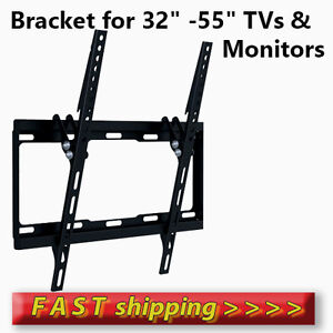 Flat TV Wall Mount Bracket with Tilt 32-36-38-40-42-46-50-52-55'' LCD/LED/PLASMA