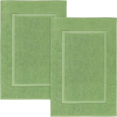 Pacote com 2 toalhas de banho de algodão com faixas 985 GSM laváveis 21x34" tapete de banho utopia - Imagem 1 de 4