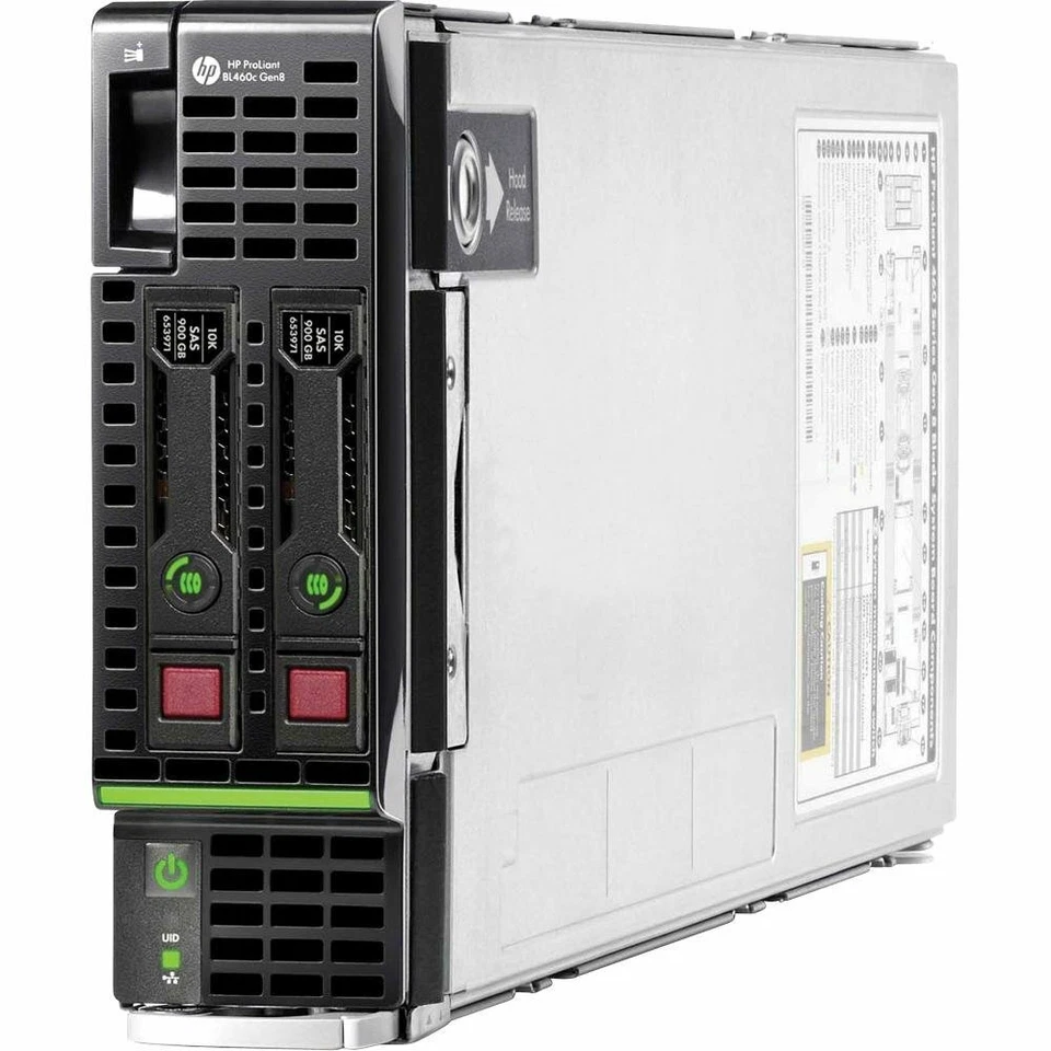 HP BL460c GEN8 V2 G8 CTO Blade Server + 2x hsinks Dual 10Gb FLB RAID 724082-B21 - Image 1 of 1