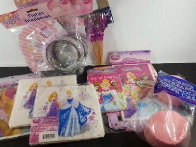 迪士尼公主生日派对大量邀请蒂亚拉斯餐巾纸绉纸袋 — 第 1/4 张图片