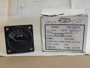 PRICE DROP! Westach 2A3 Outside Air Temperature (OAT) Gauge - 2" w/ Temp Sender - Picture 1 of 6