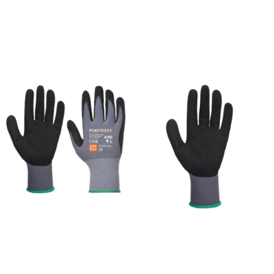 Portwest Dermiflex Glove A350 - Protective Glove Soft Nitrile Hand Safety Wear - Image 1 of 4