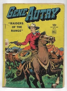 GENE AUTRY COMICS #4 Four Color #57 GOLDEN AGE DELL COMIC BOOK Western Hero 1944 - Picture 1 of 2