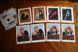 Mary Jo Pittman Native American Bird Puppy Dog Print Border Collie Lab Retriever - Picture 1 of 13