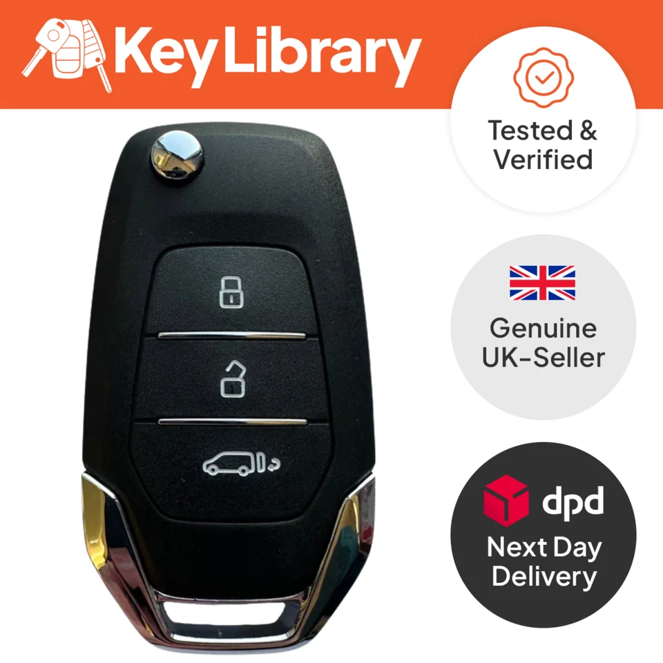 Original 3 Button Remote Van Key Fob ID47 433Mhz For Maxus Deliver 9 E9 - Image 1 of 2