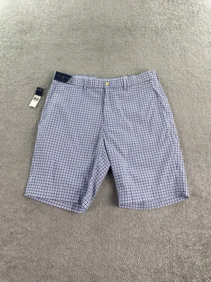 Nuevo con etiquetas Pantalones Cortos Polo de Golf para Hombres 36 Azul Blanco Cuadros Informales Preppy Ralph Lauren $64 Foto 1 de 4