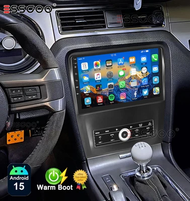 Para Ford Mustang 2010-2014 Apple Carplay Coche Radio Estéreo Android 15 GPS WIFI BT Foto 1 de 4