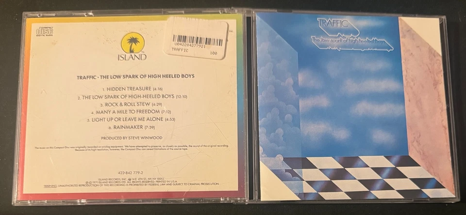 Компакт-диск Traffic The Low Spark of High Heeled для мальчиков Стив Уинвуд как новый - Изображение 1 из 1