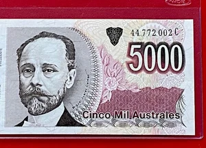 Argentinien 5000 Australes ND 1989-91 P 330 , bankfrisch - Bild 1 von 3