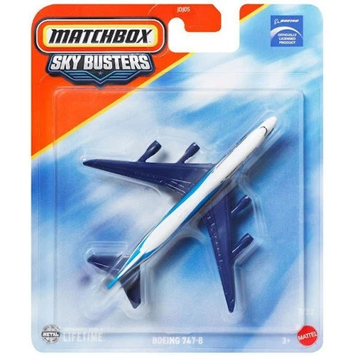 Mattel Matchbox Skybusters Toy Metal Vehicle - BOEING 747-8 [JCM89] - New - Image 1 of 1