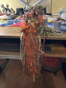 Fairy pixie ornament or tabletop decor wood base 6” - Picture 1 of 11