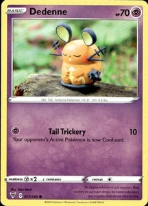 Nintendo Pokemon SWSH04: Vivid Voltage Dedenne #077/185 Common - Picture 1 of 2