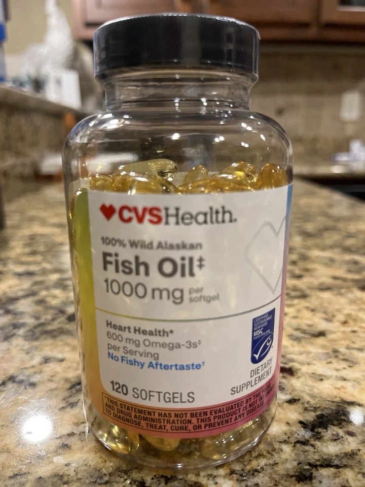 Aceite de pescado 1000 mg 120 geles blandos 100 % salvaje de Alaska Foto 1 de 1