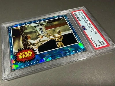 (PSA 9) 2022 Star Wars Sapphire #70, “Special Mission for Artoo-Detoo” - Image 1 of 3