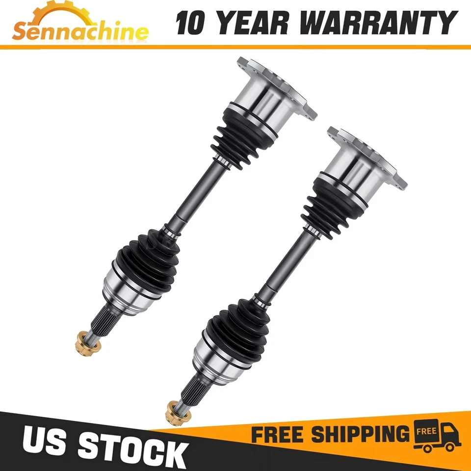 4WD 6-Lug Front CV Axle Shafts for Chevy GMC Silverado Sierra 1500 Tahoe Yukon Foto 1 de 4