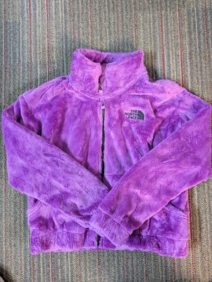 Jaqueta The North Face Meninas Grande 14/16 Osolita Lã Doce Violeta Zíper Completo - Imagem 1 de 4