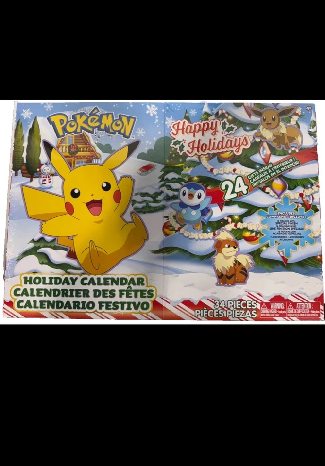 Pokemon Holiday Limited Edition 2022 Advent Calendar - Jazwares Exclusive NEW! - Image 1 of 2