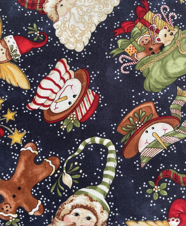 Santa’s Got The Goods Blue Red by Clothworks Fabrics 10122-1~ By The Yard - Image 1 of 1