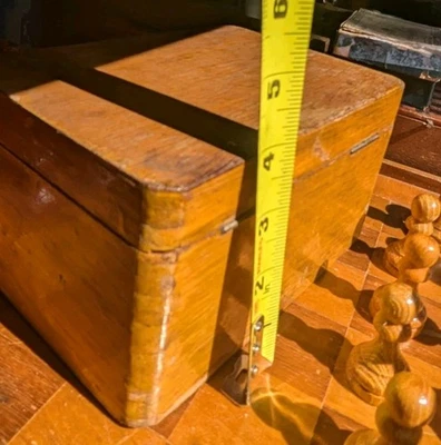 Juego de ajedrez Staunton alemán vintage hecho a mano con caja original piezas ponderadas 3,5" K Foto 1 de 4