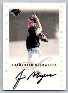 Jimmy Myers Orioles 1996 Leaf Signature Series Autograph - Picture 1 of 2