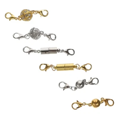  6 Pairs Bracelet Fasteners Magnetic Jewellery Clasps and for Necklaces - Image 1 of 4