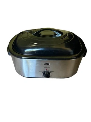 Horno tostador auto-bastante Oster 22qt compatible con 26 lb pavo negro/plateado Ckstrs23-sb-d Foto 1 de 4