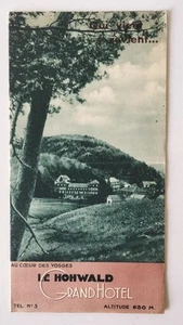Original Brochure dépliant LE HOHWALD GRAND HOTEL Au coeur des Vosges Non Daté - Imagen 1 de 5