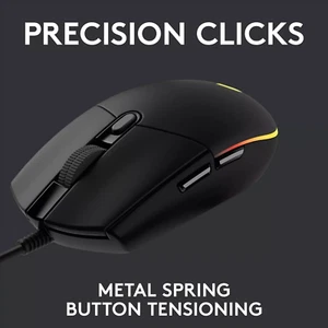 Logitech G203 Wired Gaming Mouse, 8,000 DPI, 6 Programmable Buttons, PC/Mac,USA - Picture 1 of 14