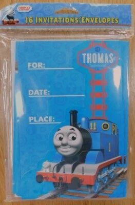 Thomas the Tank Engine Lot of 16 Birthday Party Invitations~NEW NICE! Train AG - Image 1 of 2
