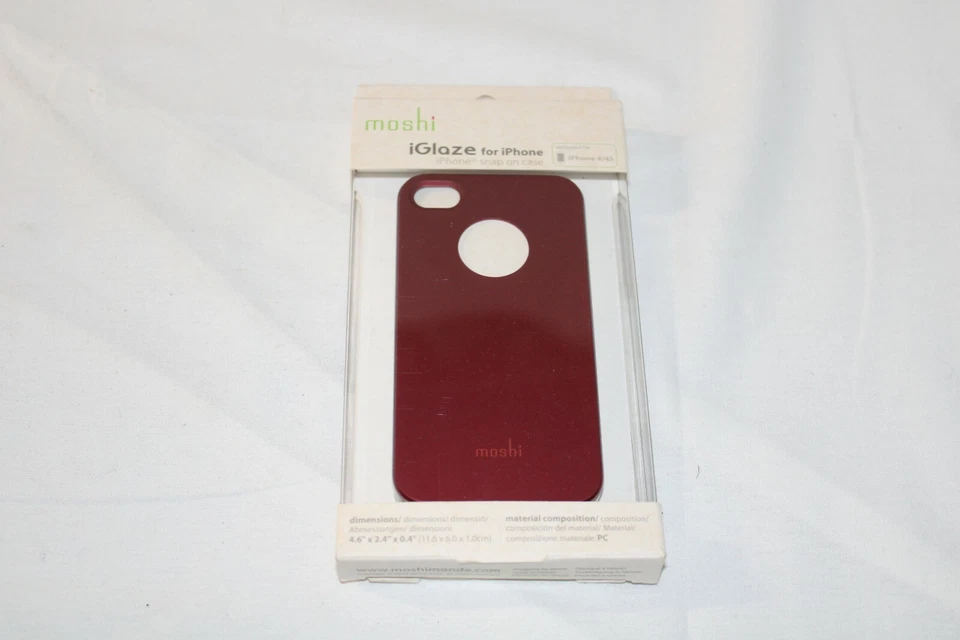Funda a Presión Moshi iGlaze para iPhone 4/4S Rojo Borgoña NUEVA Foto 1 de 2