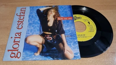 GLORIA ESTEFAN Here we are 7" SPAIN PROMO SINGLE VINYL VERY RARE ONE SIDE ONLY - Image 1 of 3