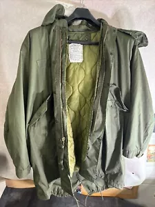 Us Military Vintage M65 Fishtail Parka with Hood and Liner Size Medium - Picture 1 of 9