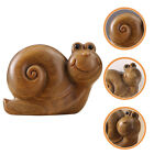  Snail Desktop Decor Animal Figurine Wood Toys Doll House Accessory Small