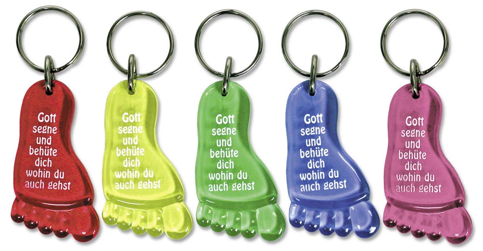 MARKENLOS Schlüsselanhänger "Fuß" (*NEU*) (Preis pro Stück)