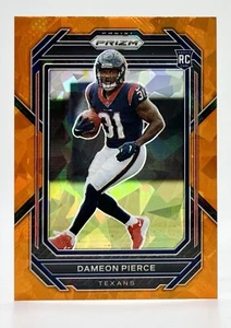 2022 Prizm Orange Ice #322 Dameon Pierce RC Houston Texans - Picture 1 of 2