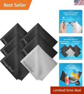 Microfiber Cleaning Cloth, 6 Pack - Premium Cloth for Glasses, Lens, Screens ... - Picture 1 of 7