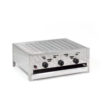 Gasgrill 3-flammig 11kW Edelstahl-Brenner + Schutzhülle + Gasbräter Neu R3SH - Bild 1 von 4